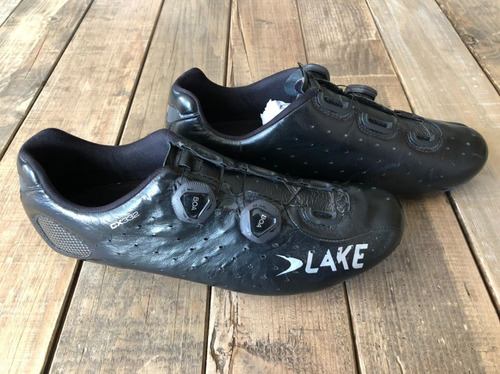 Zapatos Ciclismo Ruta Lake Cx332 Black Boa Carbon T. 44.5