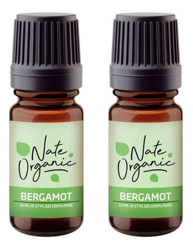 Aceite Esencial Bergamota 100% Puro 15 Ml 2x1 Nate Organic