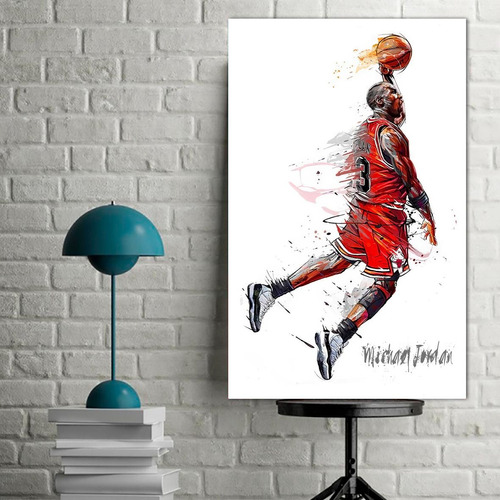 Cuadro Decorativo Nba Basquet Leyendas (80x50 Cm)