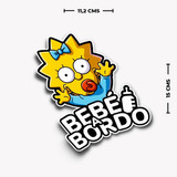 Bebé A Bordo Simpsons Sticker Vinil Adhesivo Auto 15cms Ext