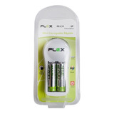 Carregador Flex C/2 Pilhas Aa 2700mah