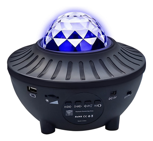 Luminária Luzes Bluetooth Gira Projetor Estrelas Galaxia E59