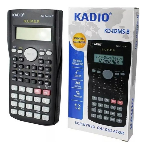 Calculadora Cientíica Kadio Kd-82ms 240 Funciones A Pilas