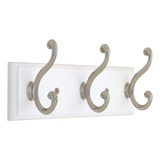 Liberty Perchero De Pared Con 3 Ganchos Decorativos, 10 PuLG