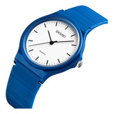 Relojes De Pulsera Skmei Simple Quartz Abs Belt Color De La Correa Azul