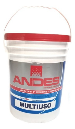 Grasa Litio Multiuso Roja Por 18 Kg En Msp Andes