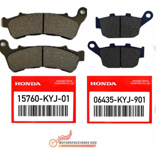 Balatas Honda Cbr 250 11-18 Caliper Nissin