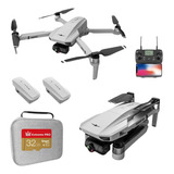 Drone Kf102 Com Câmera 4k Gps Gimbal 2 Eixos 2 Baterias Case