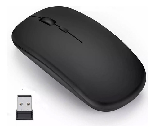 Mouse Inalámbrico Recargable Bluetooth 2.4g Clic Silencioso