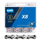 Cadena Kmc X8 - 8v Velocidades 116 Eslabones 1x8 2x8 3x8