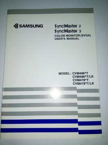 Manual Monitor Samsung Syncmaster 2 3