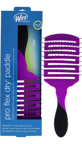 Cepillo De Paleta Seco Wet Brush Pro Flex - Púrpura 1 Pieza