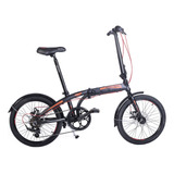 Bicicleta Plegable Raleigh R20 Curve 6v - Negro