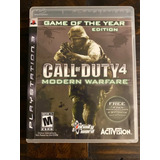 Call Of Duty 4: Modern Warfare G.o.t.y. Edition Ps3 Físico