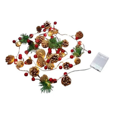 Nuevo Sinos De Árvore Natal De Led Agulhas Pinhas 20m Luzes | Parcelamento sem juros