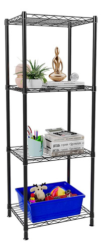 Yisancrafts 4 Tier Fixed Layer Spacing Storage Shelf Metal S