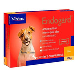 Vermífugo Endogard Virbac Cães De 10 Kg Caixa 02 Comprimidos