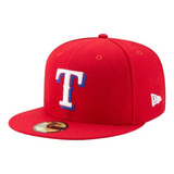 Gorra New Era Texas Rangers Red 59fifty Cerrada Original 