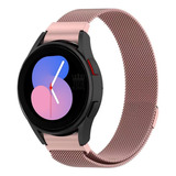 Pulseira Magnética Metálica Para Samsung Galaxy Watch 5 40mm Cor Rose