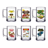 Kit Caneca Chopp Festa/casamento Acrílica Personalizada 100u