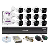 Kit Intelbras 12 Full Color 1220b Dvr 16ch Mhdx 3116 C/4tb