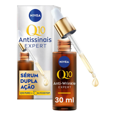 NIVEA Q10 Sérum Antissinais Expert Dupla Ação 30ml, Previne e Reduz Rugas, Renova a Pele, Hidratação Profunda | Frete grátis