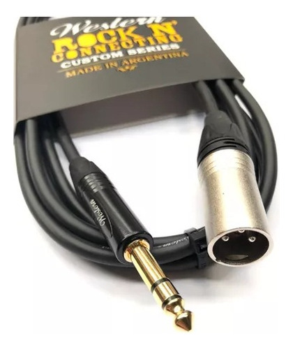 Cable Balanceado Western Plug A Xlr M - Ideal Monitores 6mts