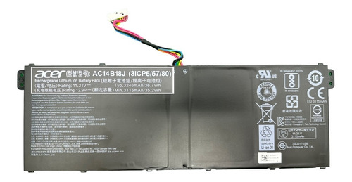 Bateria Notebook Acer A315-53 Es1-571 Ac14b18j Original Nova