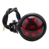 Luz Trasera Led Negra De 12 V Roja For Chopper .