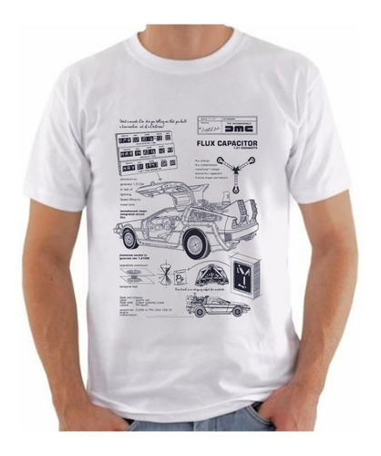 Camiseta Camisa Delorean Project Masculina 1 