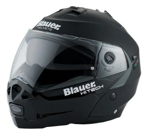 Casco Modular Para Moto - Blauer Sky Negro Motodata