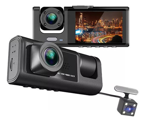 Câmera Ré Frontal Interna Filmadora Automotiva Dashcam 1080p