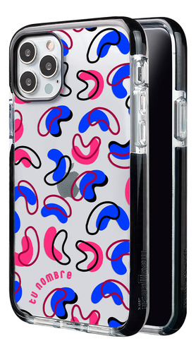 Funda Para iPhone Para Mujer Figuras Abstracto Con Tu Nombre