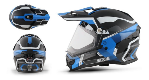 Casco Integral Moto Cross K4 Pro One Edge Certificado Dot