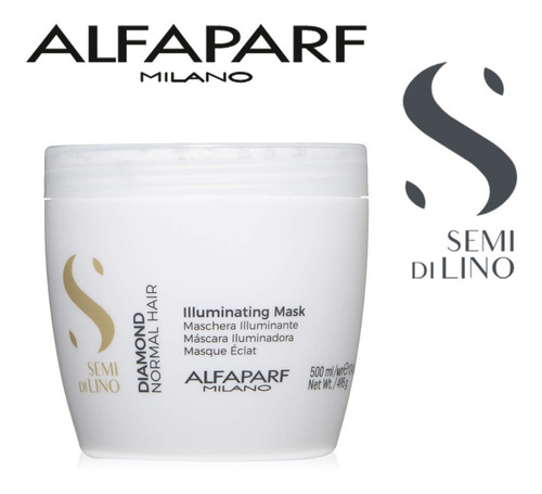 Máscara Semi Di Lino Diamond Alfaparf 500ml