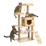 Casa Rascador Para Gatos Con Dos Torres Y-5