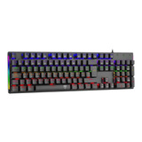 Teclado Gamer Mecanico T-dagger Naxos Rgb Raimbow Switch Red