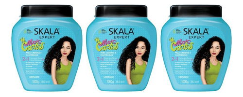 Creme Skala 1kg Sou Mais Cachos-kit C/3un