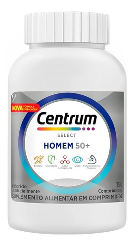 Suplemento Centrum Select Homem 50+ Com 150 Comprimidos Sabor Sem Sabor