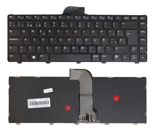 Teclado Dell Inspiron 14-3421 14-3437 14r-5421  Negro Españo