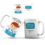 Mug Pocillo Enfermero Regalo Aquí Toma Taza Profesion