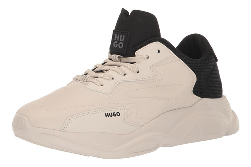 Tenis Hugo Men's Leon Nylon Mix Running Beige  Mod 504986