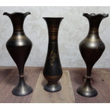 Vasos Solifleur Decorativos Em Bronze Indiano