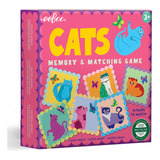 Eeboo: Cats Little Square - Juego De Memoria Y Juego A Jueg.