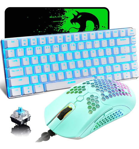 Kit Teclado Mouse Y Mouse Pad Usb Rgb Gamer Ziyou Lang Ve...