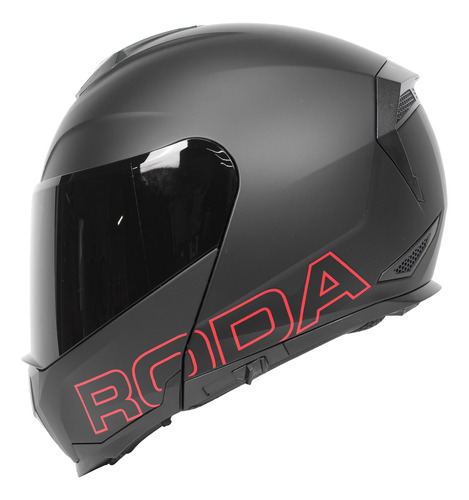 Casco Moto Abatible Revenge Talla Xl Negro Roda