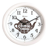 Relógio Parede 22cm Silencioso Branco Cozinha Herweg 660061s