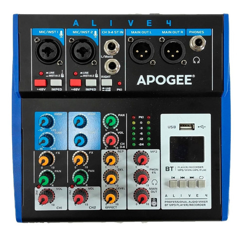 Consola Mixer Apogee Alive 4 2 Canales 1 Stereo Cuo