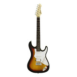 Guitarra Strato Aria Pro 2 714-std Fullerton Single-coil Cor Marrom Orientação Da Mão Destro