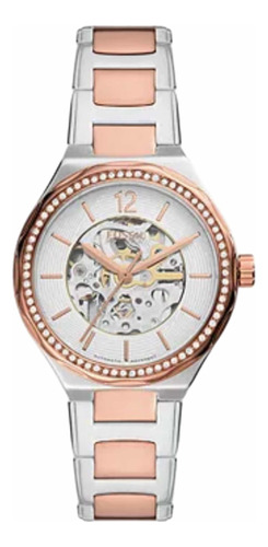 Fossil Reloj Eevie Automatico 2 Tonos Acero Bq3780 Dama 